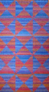 ‘Squares and Triangles’ Handwoven Rug