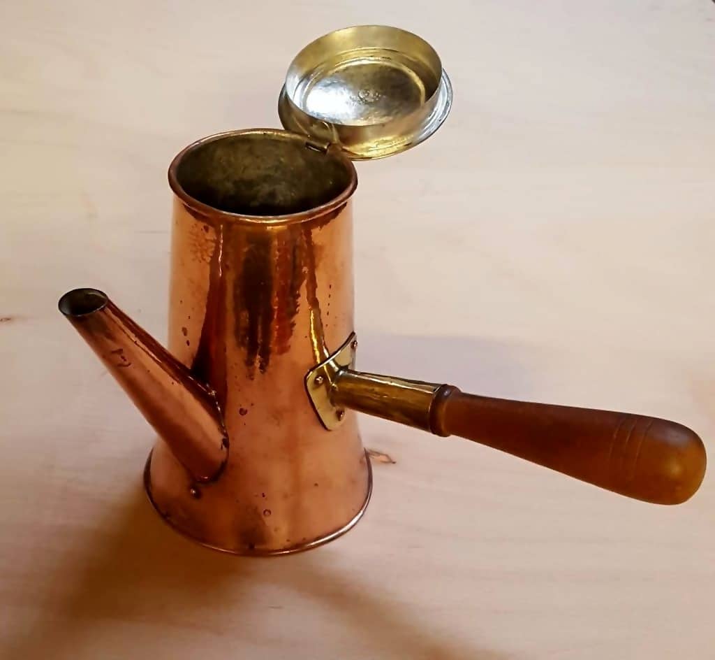 Copper coffee pot