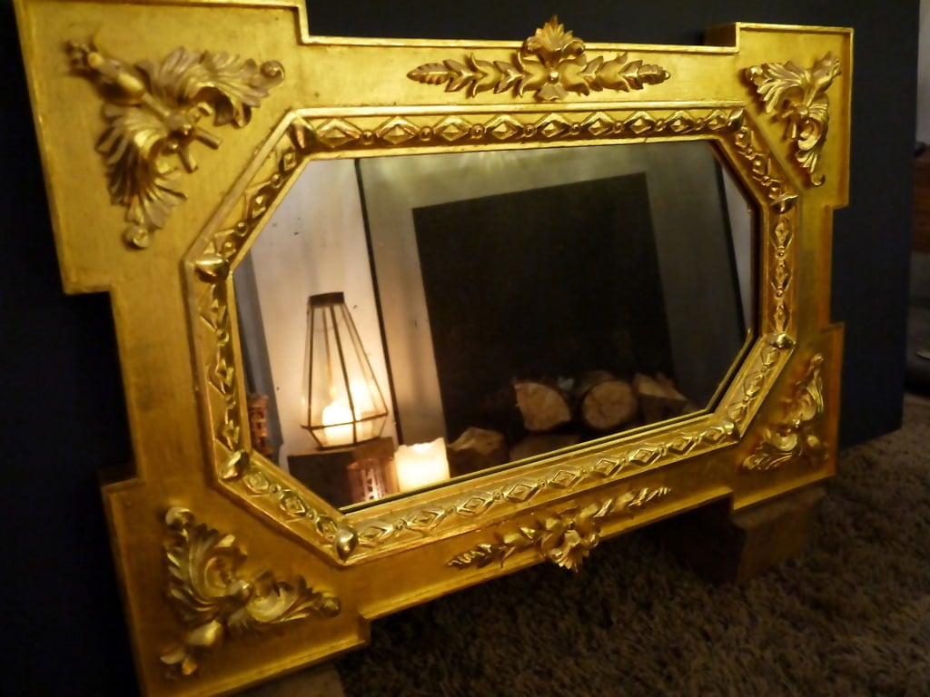 Carved and gilded frame