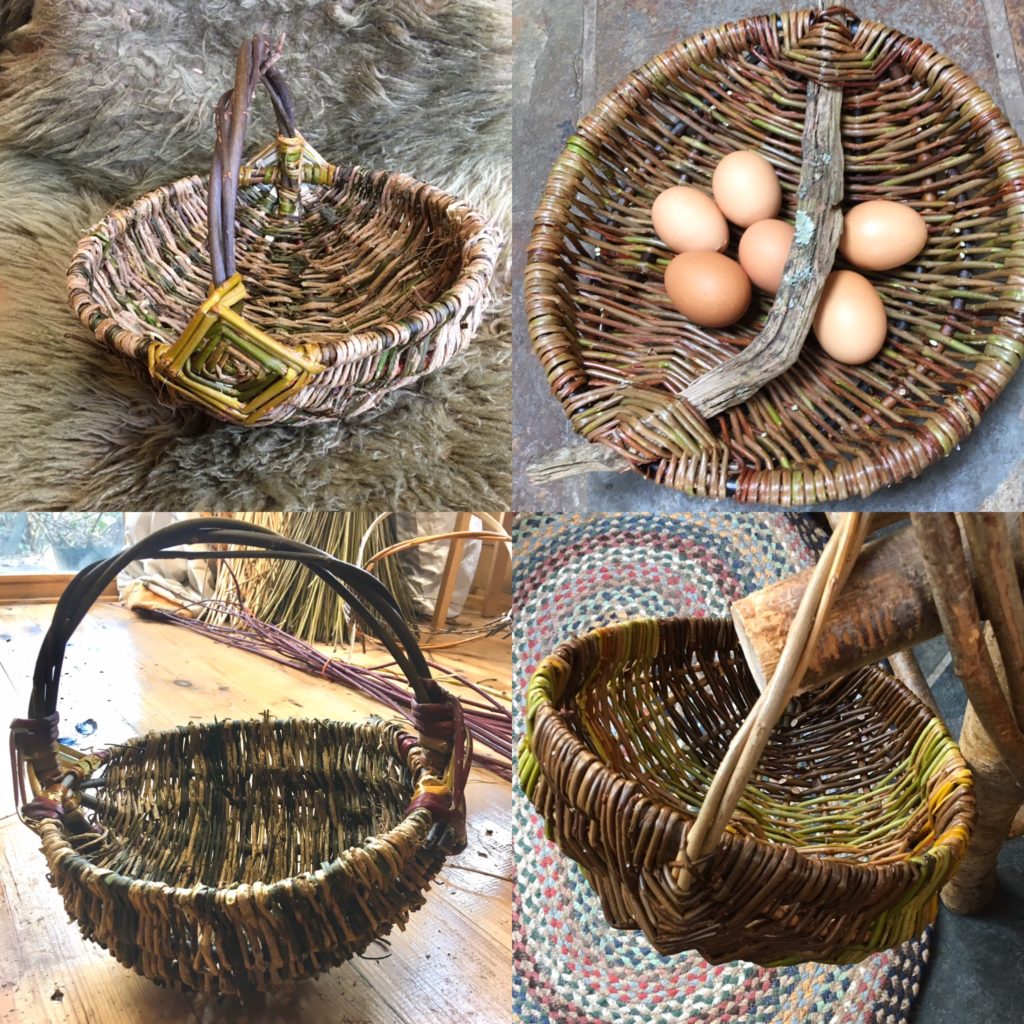 Egg or fruit frame baskets – various materials