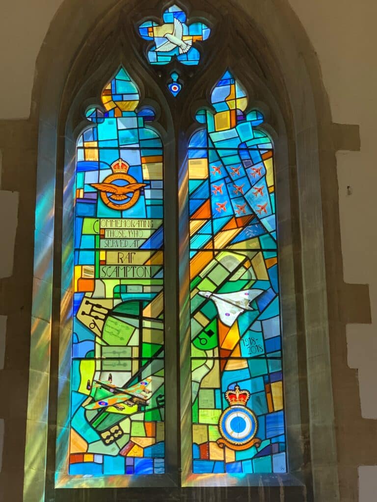 RAF Scampton new stained glass windows