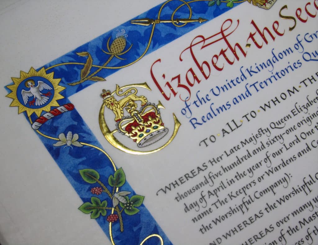 Royal Charter of the Worshipful Company of Broderers