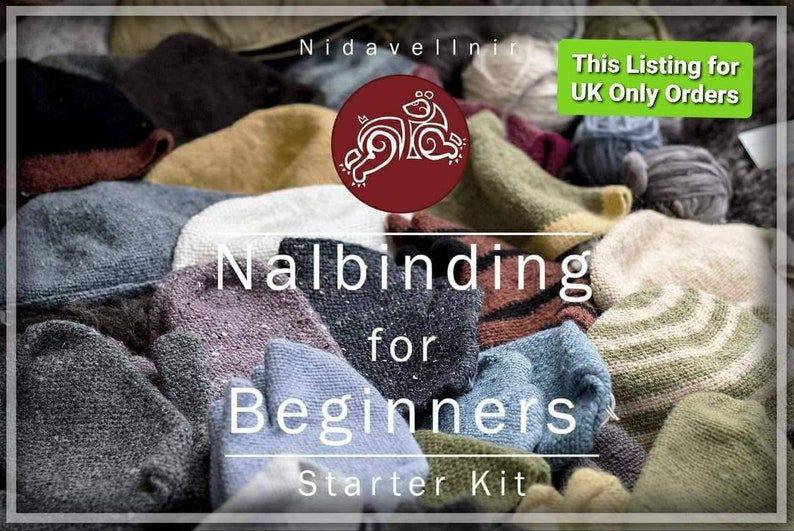 Nidavellnir’s ‘Nalbinding for Beginners’ Starter Kit. Learn the Ancient Wool Craft of Nålbinding, Nalebinding, Needlebinding. Viking Gifts.