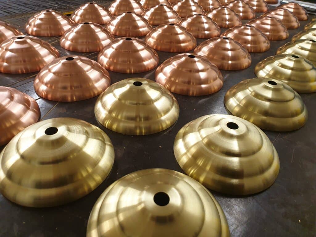 Reprodution vintage copper and brass lighting components