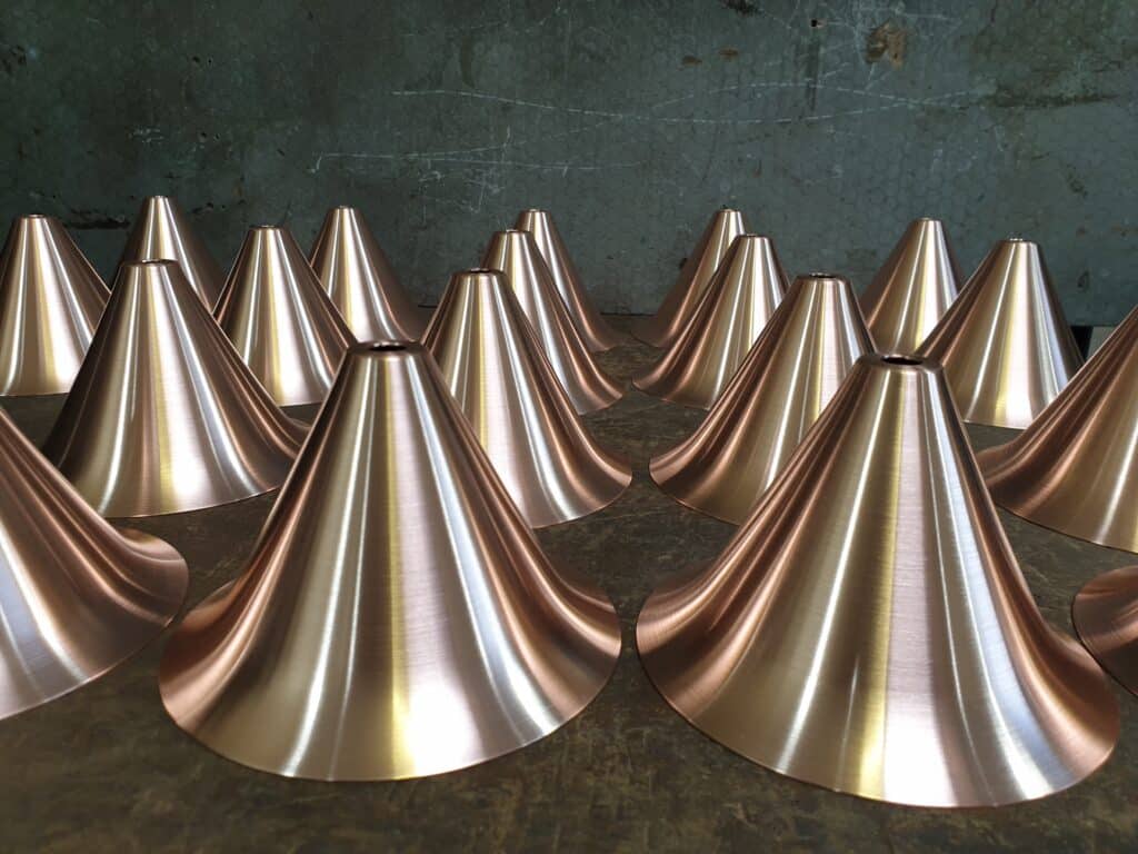 Bespoke copper lighting components