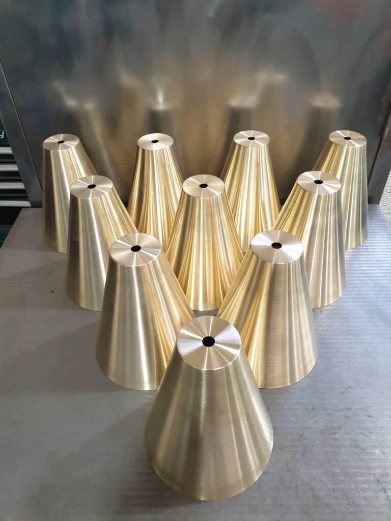 Brass lighting components