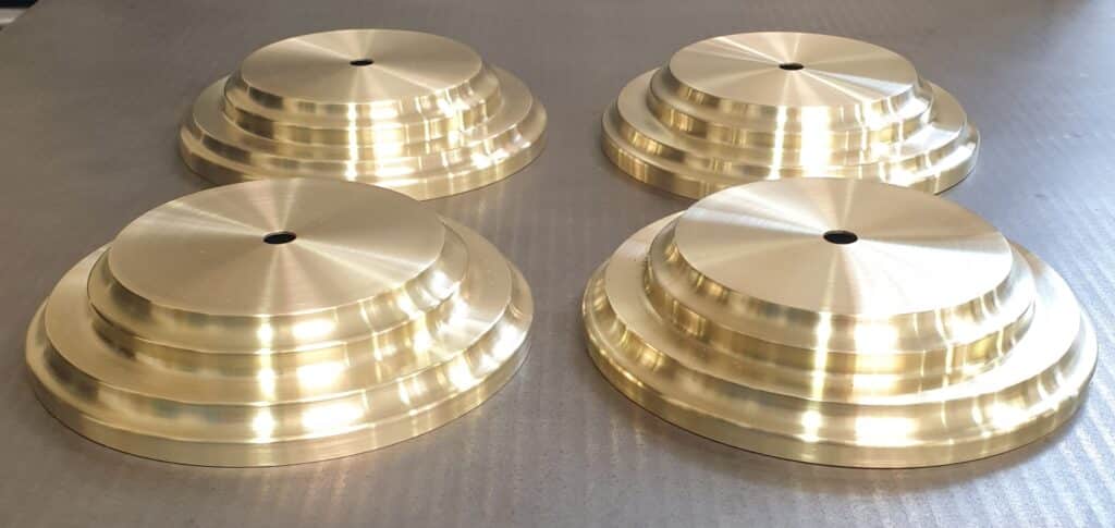 Brass lighting components