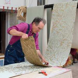 Hugh Dunford-Wood, wallpaper maker. Photo by Derek Reay.