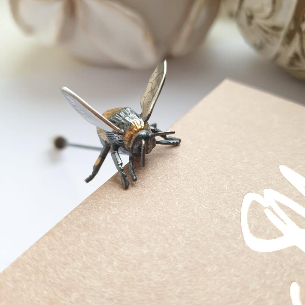 Sterling Silver Bumble Bee Brooches Pin