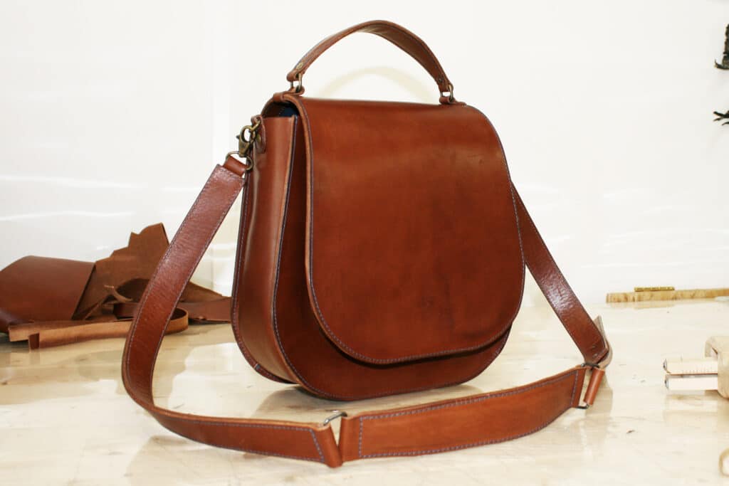 Leather bag manufacturing