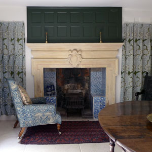 Green Room fiireplace, Kelmscott Manor