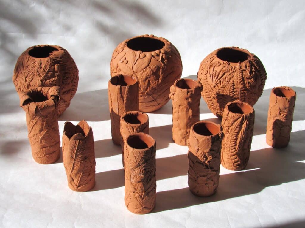 Terracotta Bud and Posy Vases