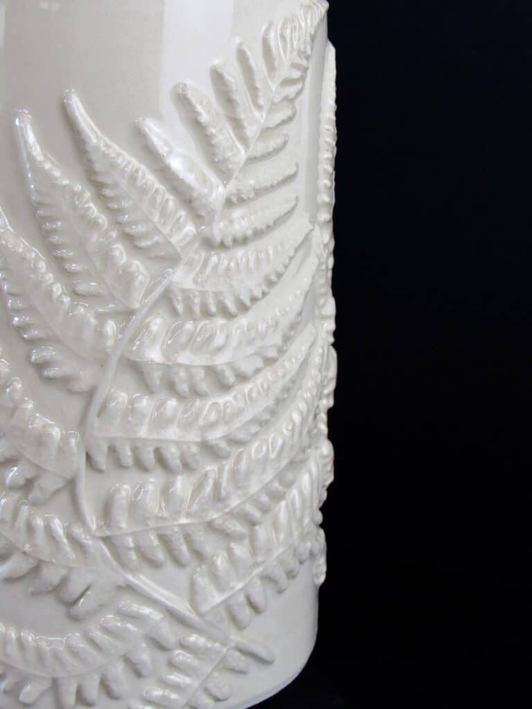 Detail of Fern Flora Sprigged Vase