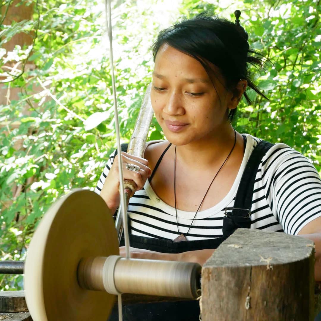 Michelle Mateo, basket maker