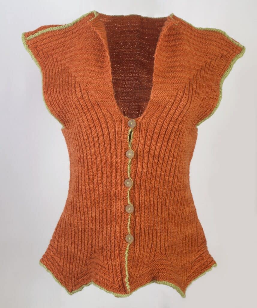 stitch-shaped waistcoat