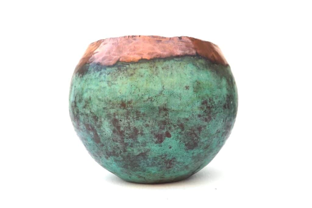 Small Enclosed Copper Bowl