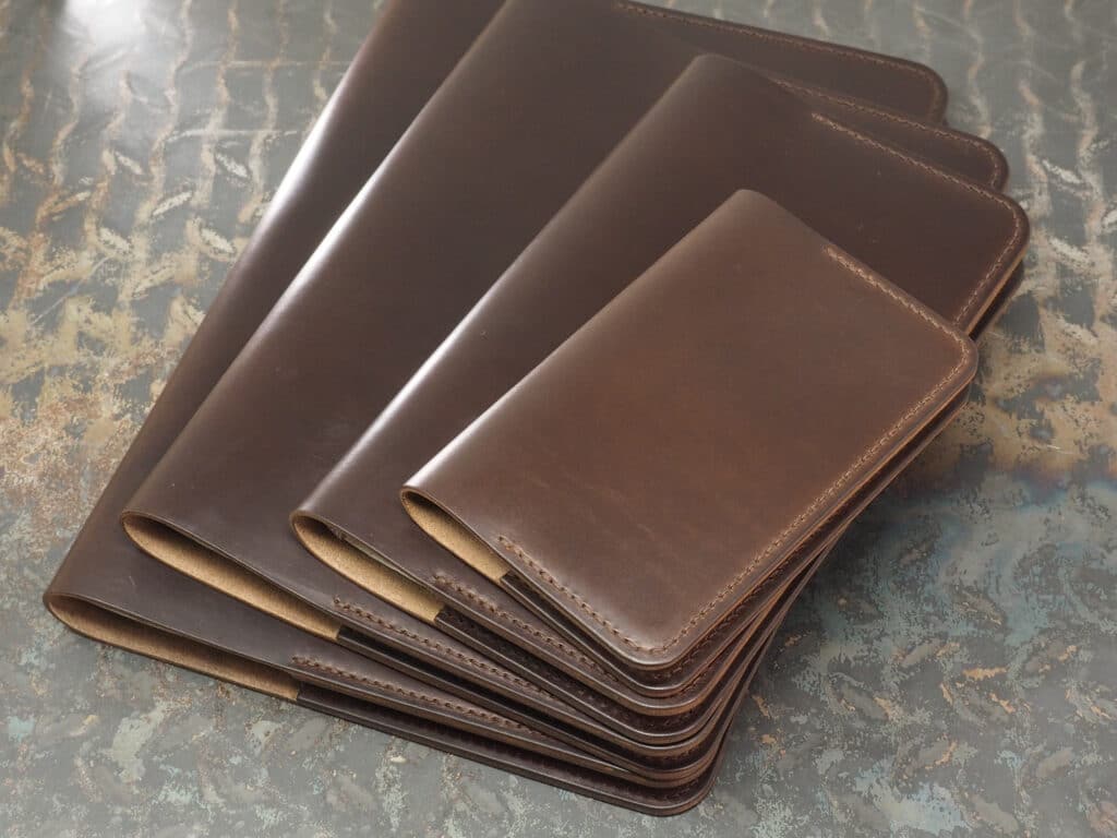 Handmade ‘The Playwright’ Leather Notebook Covers – for Moleskine Classic Softcover Notebooks – Dark Brown