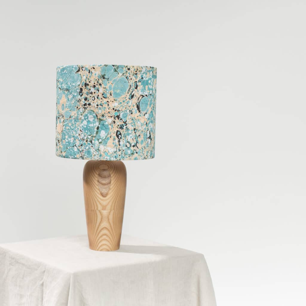 Marbled Cotton Lampshade, Stone Sumingashi