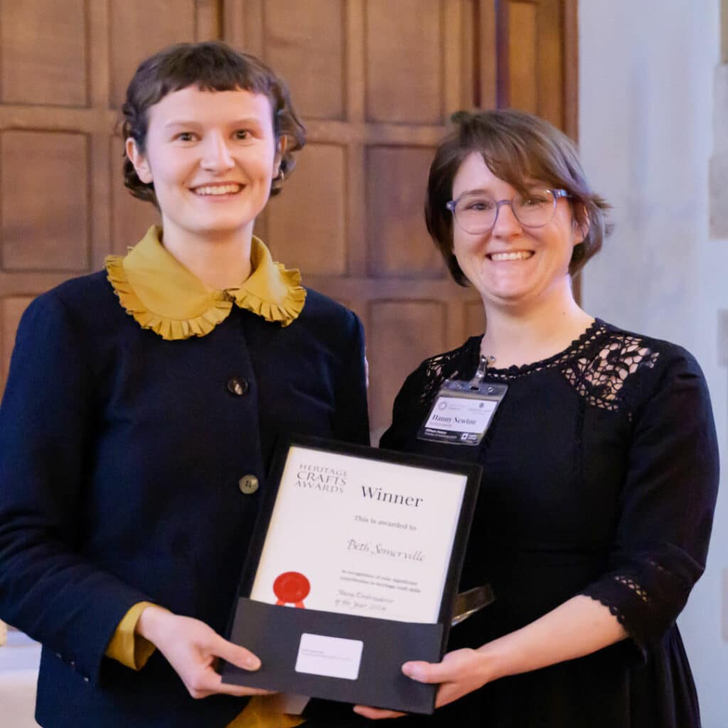 Beth wins inaugural Heritage Crafts Young Embroiderer of the Year Award