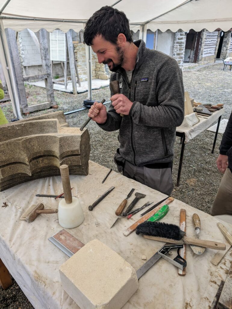 Steve Hogarth, Flint mason and slate roofer