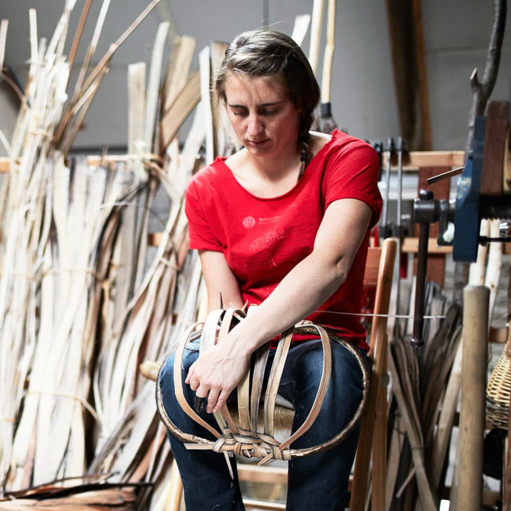 Lorna Singleton – Oak swill basket maker
