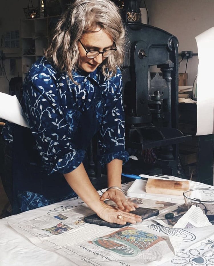 Sarah Burns – Block printer