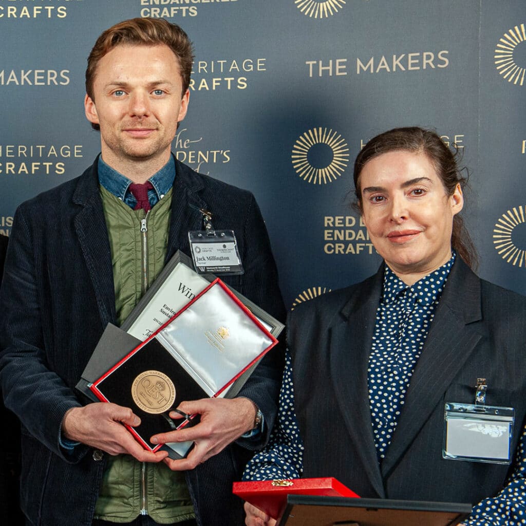 Bio-material maker Nancy and tanner Jack win Environmental Sustainability Awards 2025