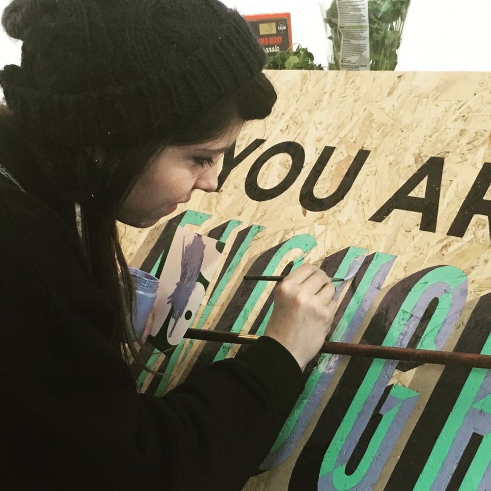 Emily Salinas, Signwriting and Gilding