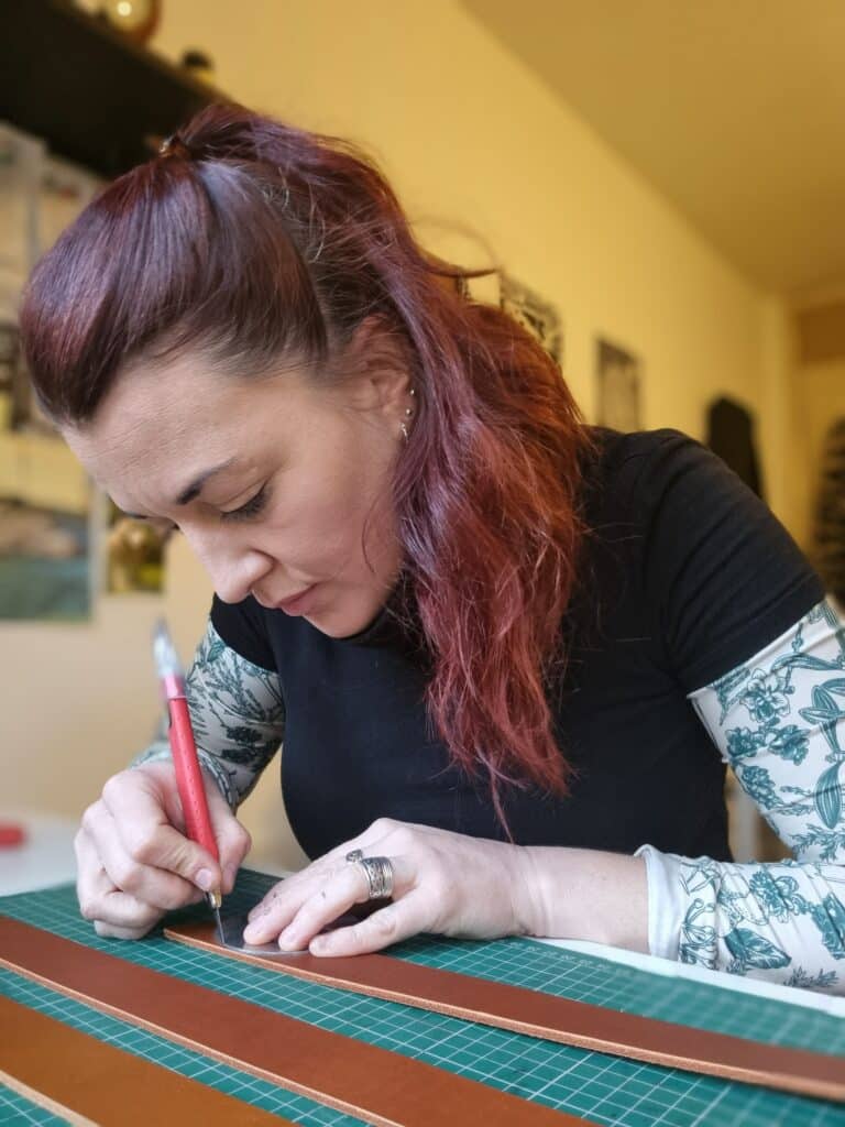 Sabrina Clarke, Leatherworking