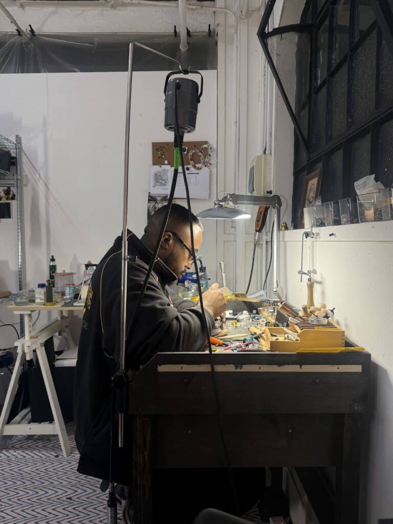 Elliot Greenfield, silversmithing