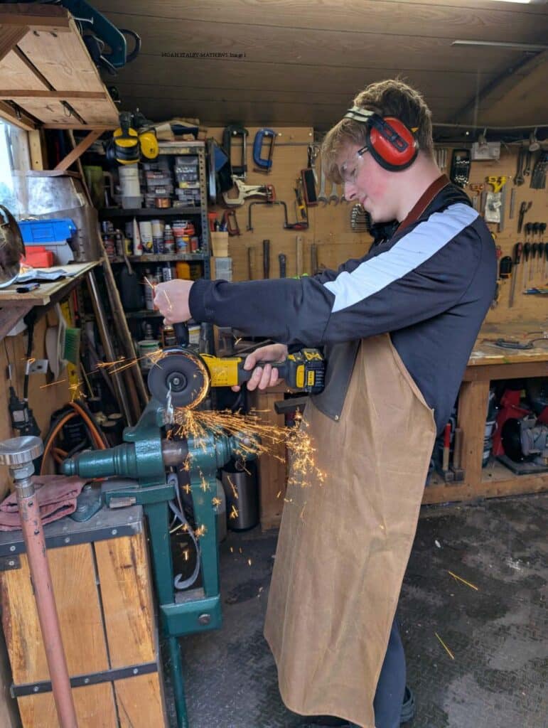 Noah Staley-Mathews, armour making