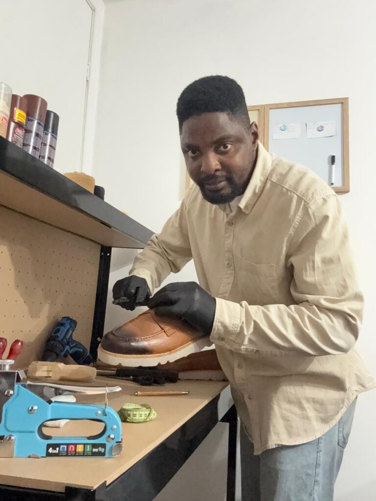 Olumide Emmanuel Faleti, shoemaking