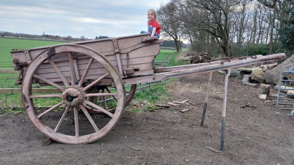 Traditional Lancashire stiff cart in for restoration