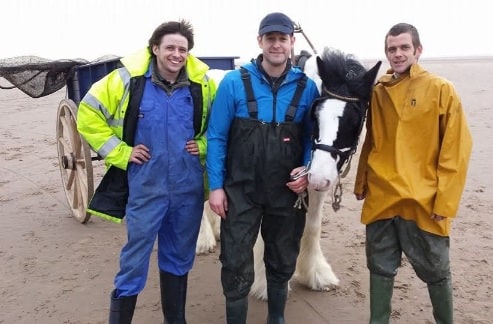 TV work, this time on Southport beach with Matt Baker for BBC Countryfile
