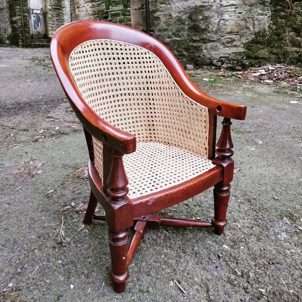 Child’s chair fully recaned