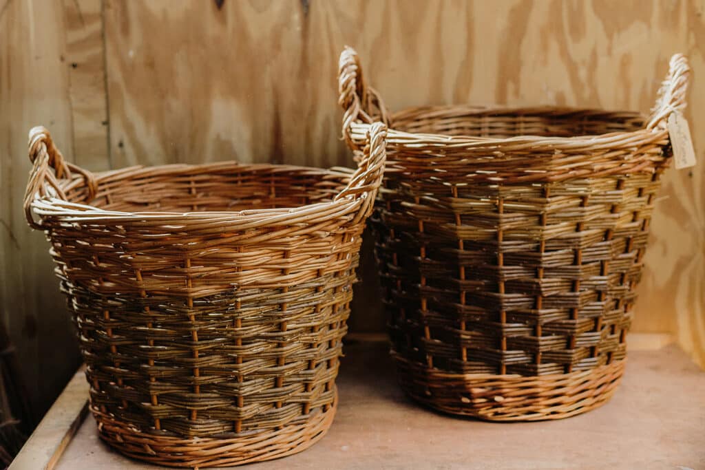 Small and medium log baskets