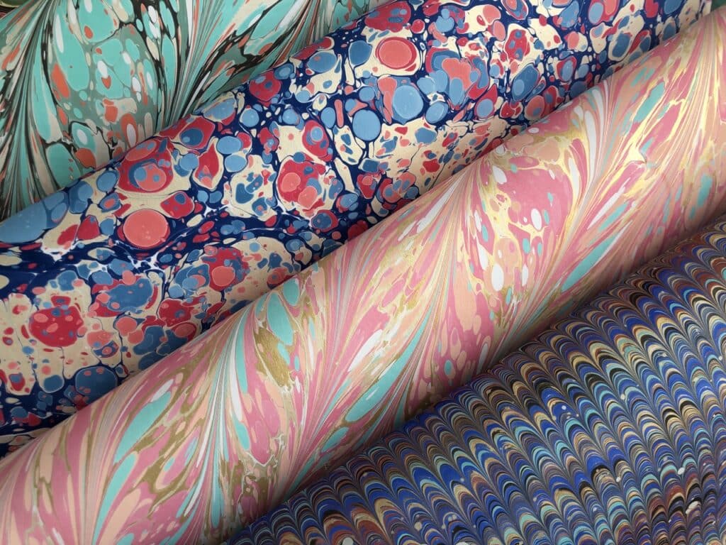 Marbled papers by Marmor Paperie