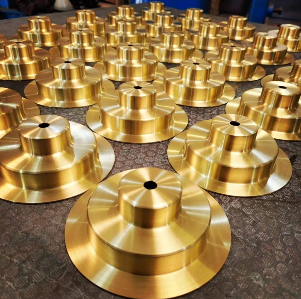 Brass lighting components