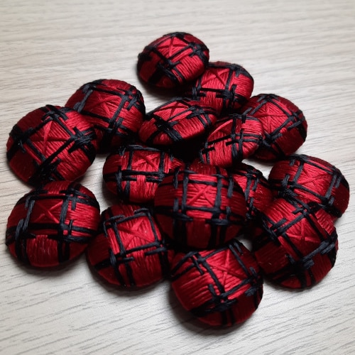 Silk Buttons for “Blitz”