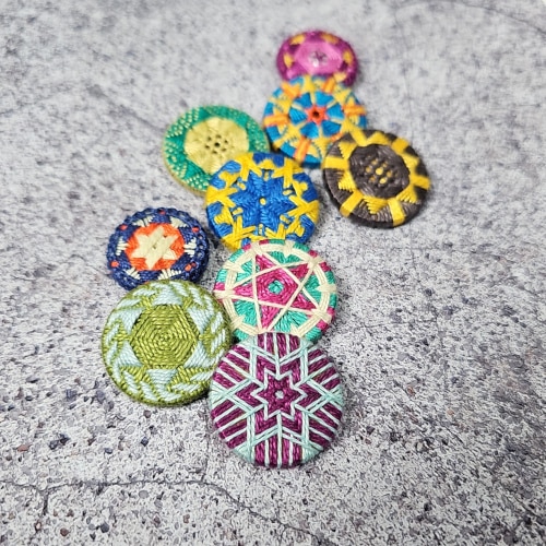 Various passementerie star buttons