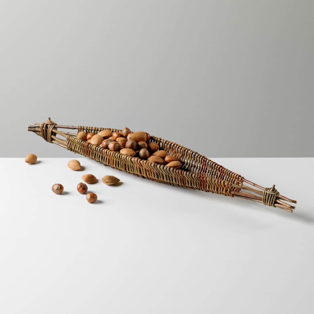 Handmade Willow Nut Basket