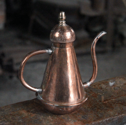 Copper oil jug