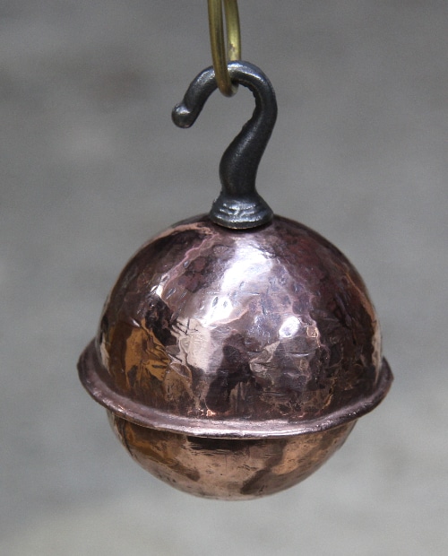 Copper weighted sphere  2.5″ dia (commission)