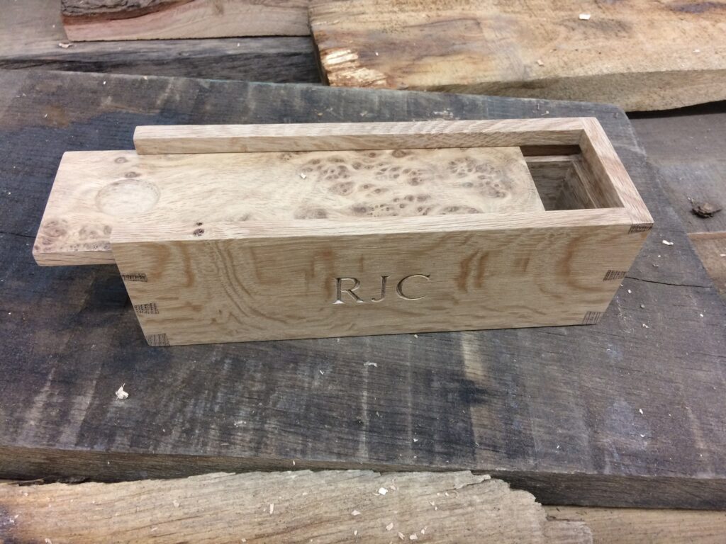 Oak pencil box