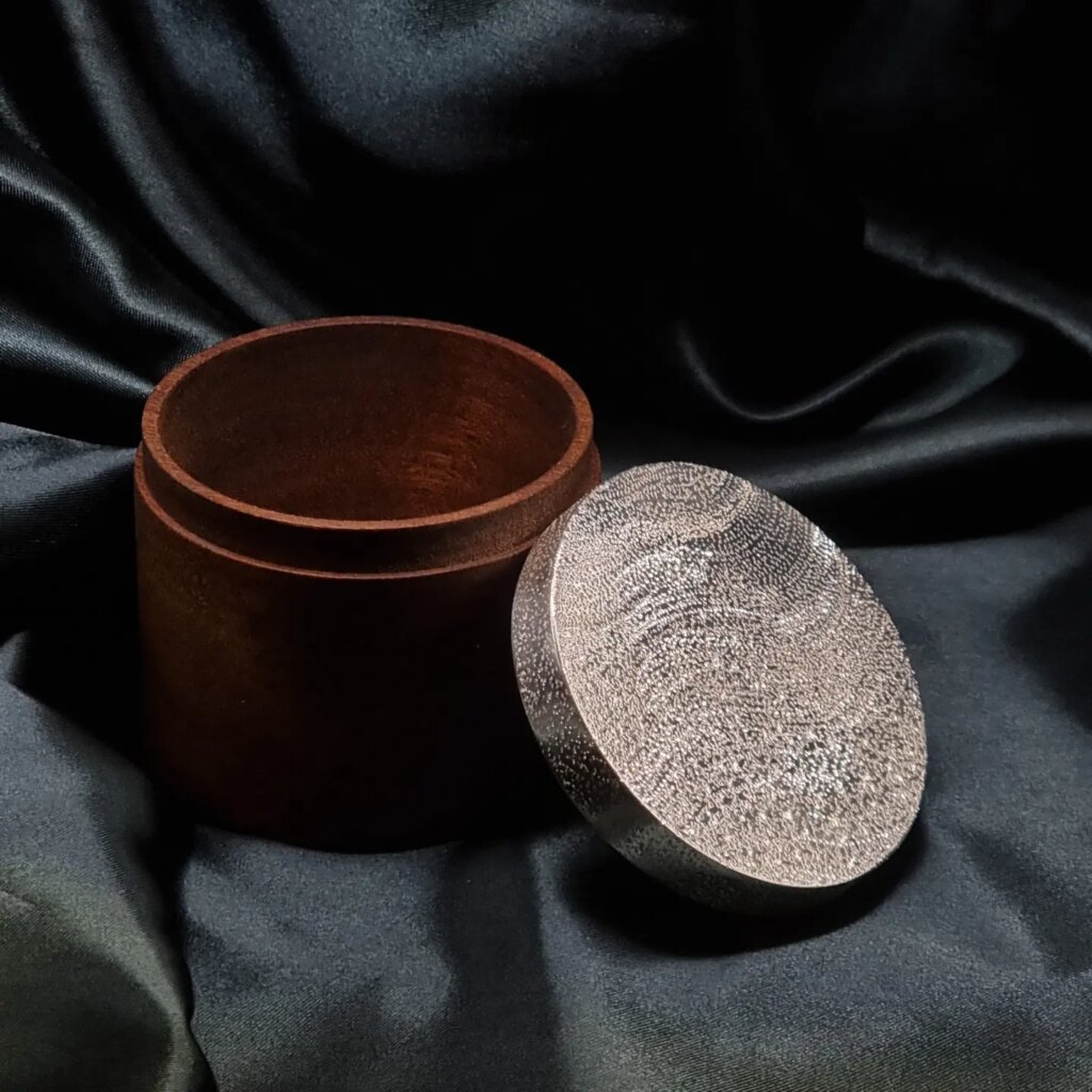 Walnut Wood and Silver Box