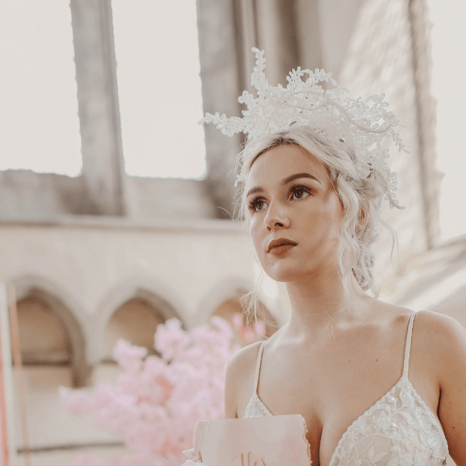 Lace Bridal Headpiece by Isabella Josie