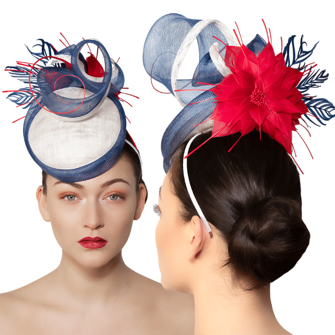 Red, white and Blue Percher hat by Isabella Josie