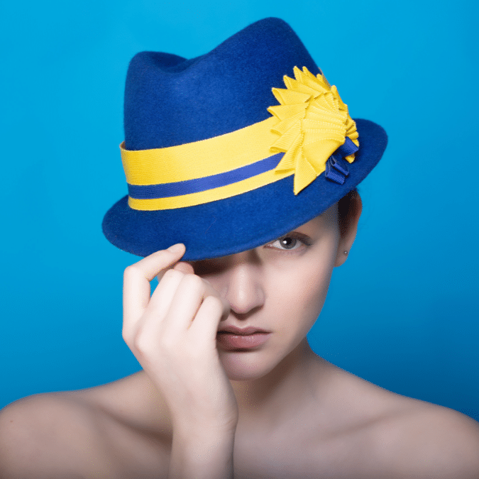 Wool Felt Trilby by Isabella Josie