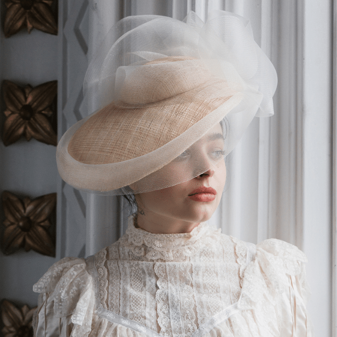 Ivory Swirl Hat by Isabella Josie