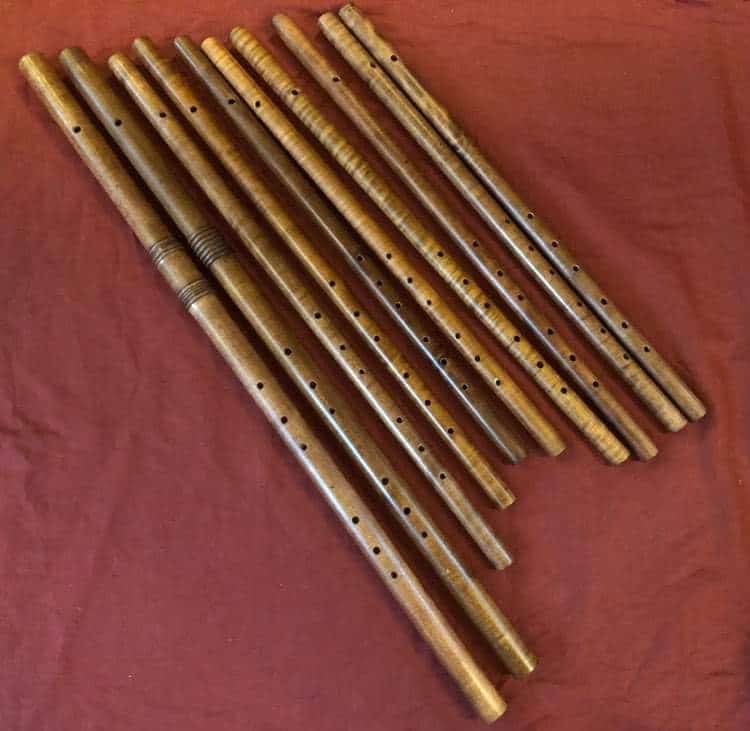 Bass and Tenor Renaissance Flutes